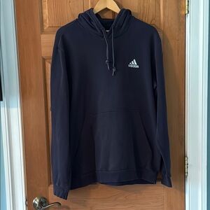 Adidas Size XXL Men's Blue Sweatshirt Classic Pullover Hoodie